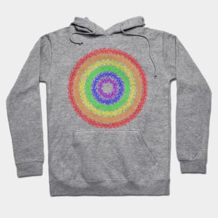 Rainbow Doodle Mandala Hoodie